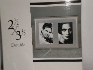 Double Picture Photo Frame Brushed